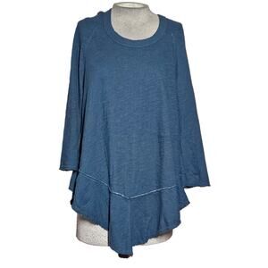 Americanable Blue Hooded Sweatshirt Size Medium